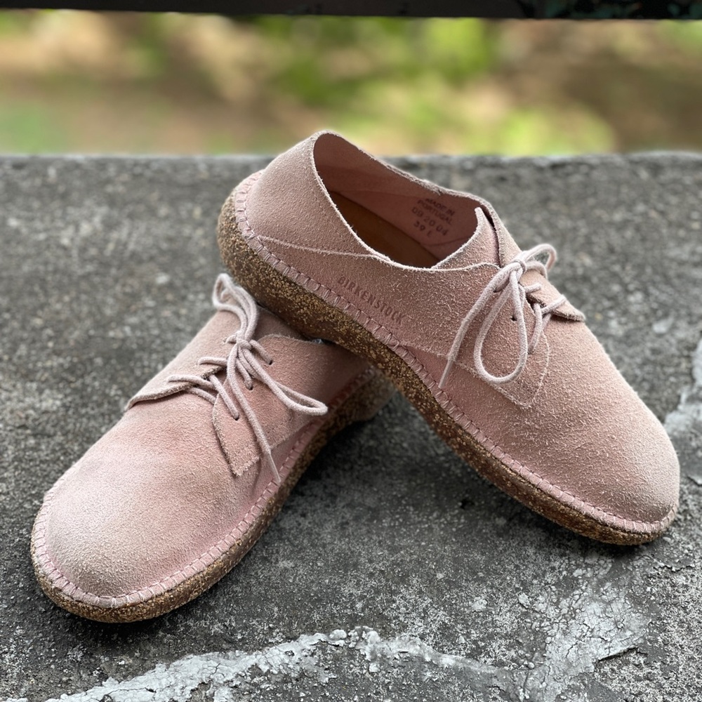 Birkenstock Gary Suede Leather Pink Size 8